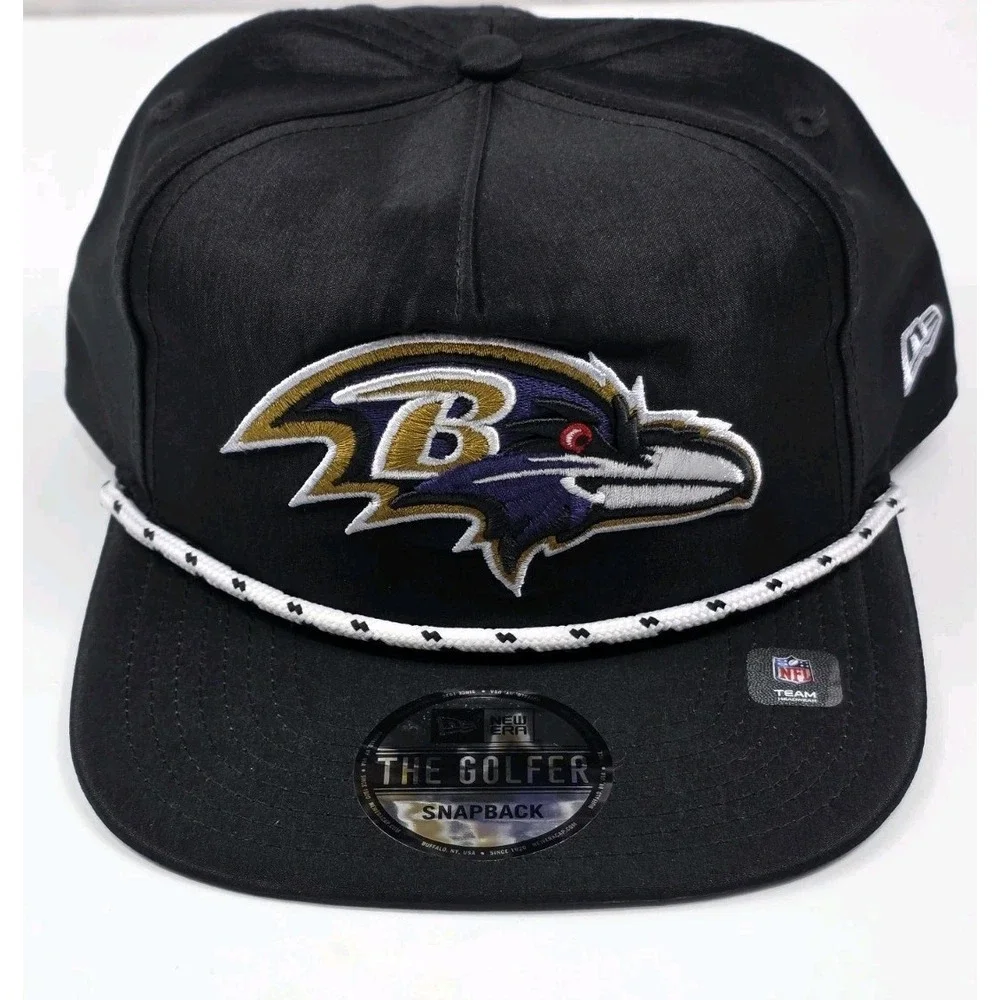 New Era 9Fifty Baltimore‎ Ravens Rope Golfer Hat Black